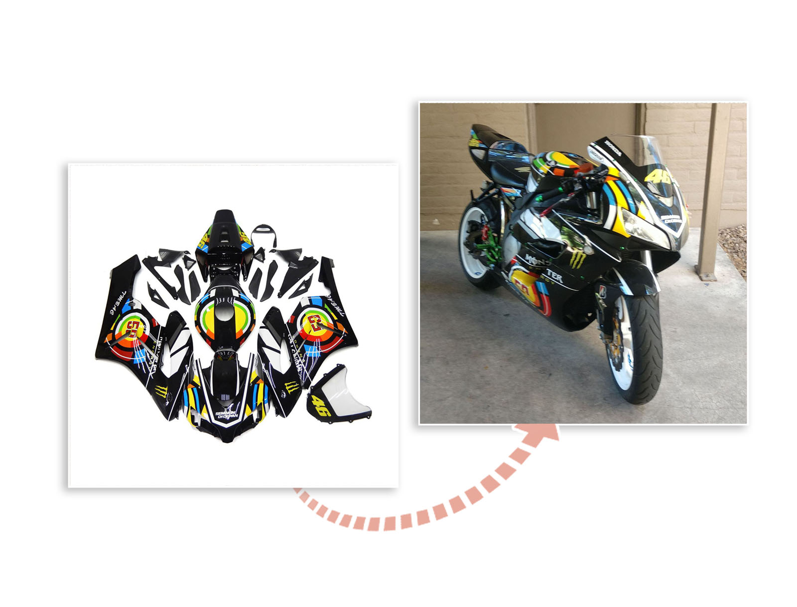 2004-2005 Honda CBR1000RR Fairings UK