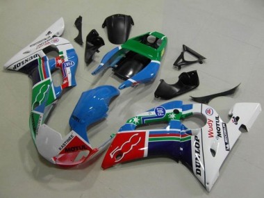 1998-2002 White Blue Green Red Fiat Motul Michelin Dunlop Yamaha YZF R6 Motorcycle Fairings UK