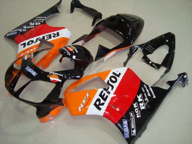 2000-2006 Orange White Red Glossy Black Repsol Honda VTR1000 Motorcycle Fairings UK