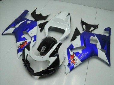 2001-2003 White Blue Black Suzuki GSXR 600/750 Motorcycle Fairings UK