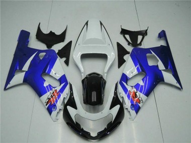 2001-2003 White Blue Black Suzuki GSXR 600/750 Motorcycle Fairings UK