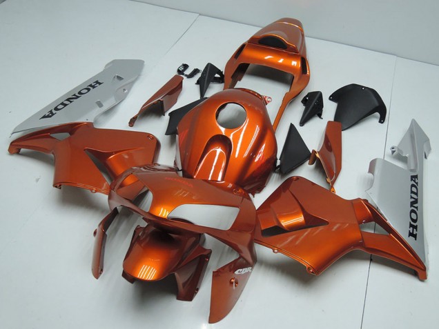 2003-2004 Silver Orange Honda CBR600RR Motorcycle Fairings UK