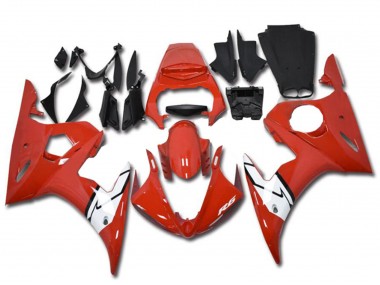 2003-2004 Red White Yamaha YZF R6 Motorcycle Fairings UK