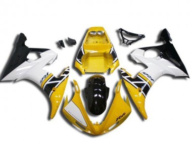 2003-2004 Yellow White Glossy Black Yamaha YZF R6 Motorcycle Fairing UK
