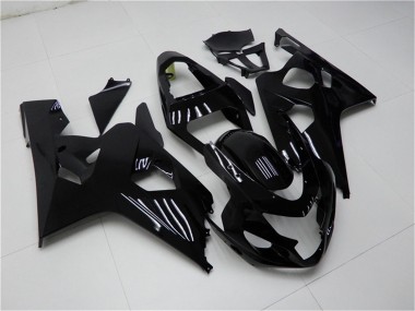 2004-2005 Glossy Black Suzuki GSXR 600/750 Motorcycle Fairings UK