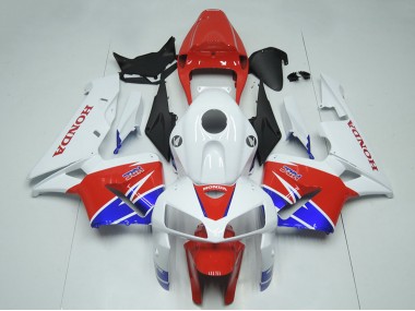 2005-2006 White Red Blue HRC Honda CBR600RR Motorcycle Fairing Kits UK