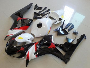2006-2007 White Red Glossy Black Honda CBR1000RR Bike Fairings UK