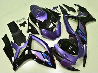2006-2007 Purple Glossy Black Blue Suzuki GSXR 600/750 Motorcycle Fairings UK