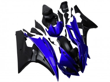 2006-2007 Blue Matte Black Yamaha YZF R6 Motorcycle Fairing UK