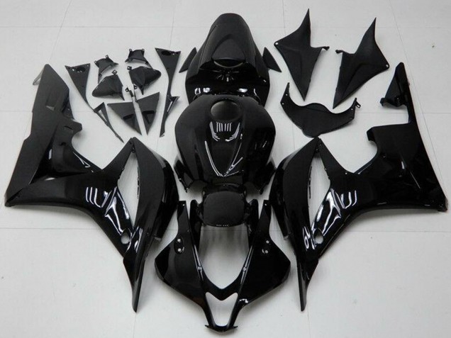 2007-2008 Glossy Black Honda CBR600RR Motorcycle Fairings UK