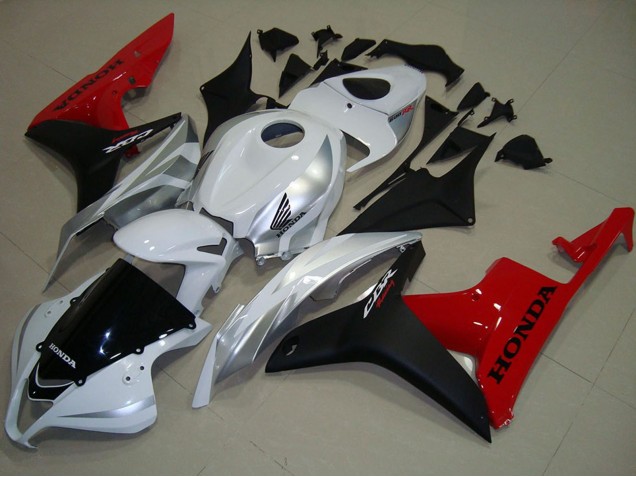 2007-2008 White Silver Red Glossy Black Honda CBR600RR Motorcycle Fairings UK