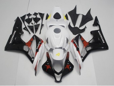 2007-2008 White Red Yellow Glossy Black Limited Edition Honda CBR600RR Motorcycle Fairings UK