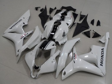 2007-2008 White Glossy Black Honda CBR600RR Motorcycle Fairing Kits UK