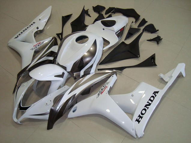 2007-2008 White Silver Honda CBR600RR Motorcycle Fairings UK