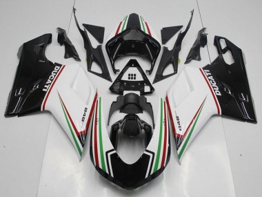 2007-2014 White Red Green Glossy Black Ducati 848 Motorcycle Fairing Kits UK