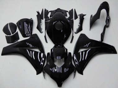 2008-2011 Glossy Black Honda CBR1000RR Motorcycle Fairing Kits UK