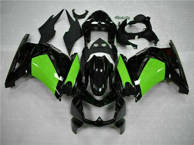 2008-2012 Glossy Black Green Kawasaki EX250 Motorcycle Fairings UK