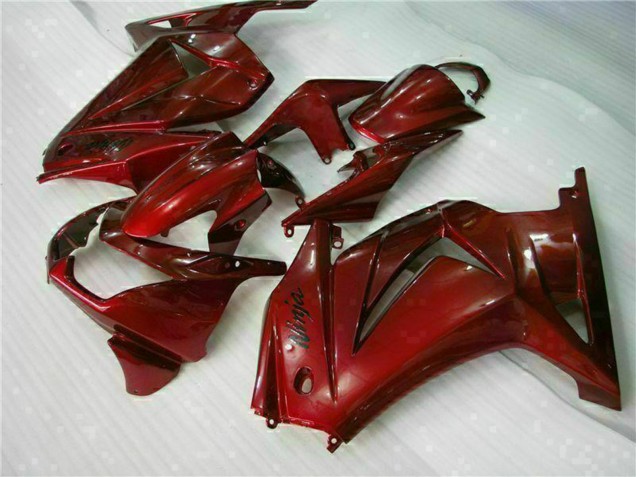 2008-2012 Maroon Red Kawasaki EX250 Motorcycle Fairings UK