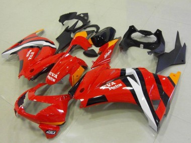 2008-2012 Red Orange White Black Eva Racing Kawasaki ZX250R Motorcycle Fairings UK