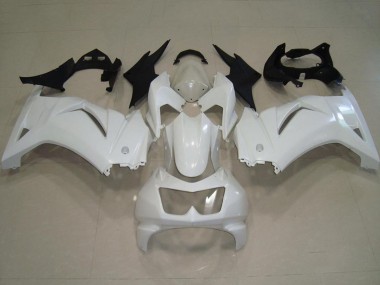 2008-2012 White Kawasaki ZX250R Motorcycle Fairings UK