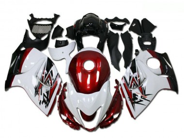 2008-2020 White Red Black Suzuki GSXR 1300 Hayabusa Motorcycle Fairings UK