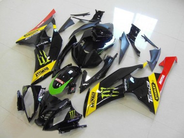 2008-2016 Yellow Red Glossy Black Green Monster Motul Yamaha YZF R6 Motorcycle Fairing UK