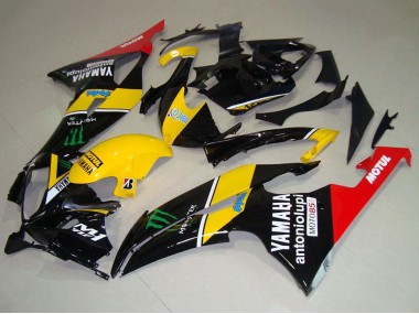 2008-2016 Yellow Red Glossy Black Green Monster Motul Yamaha YZF R6 Motorcycle Fairings UK
