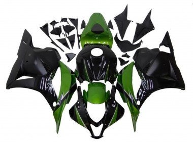2009-2012 Black Green Honda CBR600RR Motorcycle Fairings UK