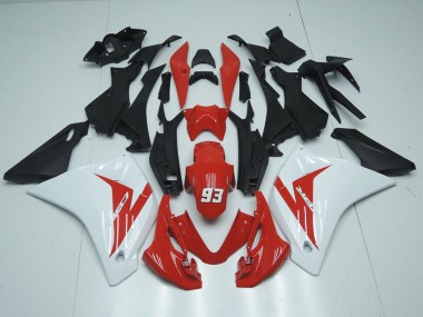 2011-2016 White Red Matte Black 93 Honda CBR125R Motorcycle Fairings UK