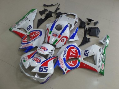 2013-2026 White Red Blue Pata 65 Honda CBR600RR Motorcycle Fairings UK