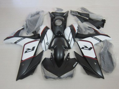 2015-2018 White Matte Black Yamaha YZF R3 Motorcycle Fairings UK
