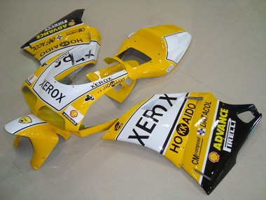 1993-2005 White Yellow Glossy Black Xerox Ducati 748 916 996 996S Motorcycle Fairings UK
