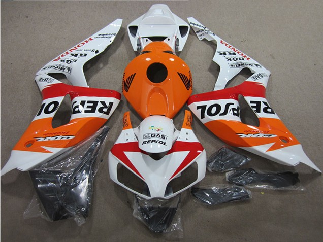 2006-2007 White Orange Red Black Repsol Honda CBR1000RR Motorcycle Fairings UK