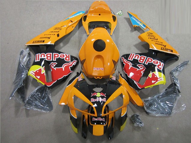 2005-2006 Orange Black Red Bull Honda CBR600RR Motorcycle Fairings UK