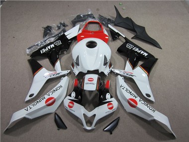 2007-2008 White Red Glossy Black Konica Minolta MAPEI Honda CBR600RR Motorcycle Fairings UK