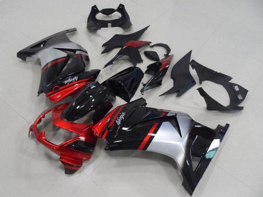 2008-2012 Red Silver Glossy Black Kawasaki ZX250R Motorcycle Fairings UK