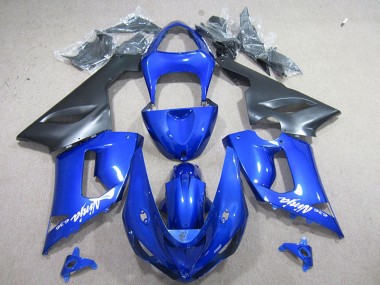 2005-2006 Blue Matte Black Kawasaki ZX6R Motorcycle Fairing UK