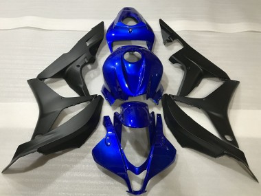 2007-2008 Blue Matte Black Honda CBR600RR Motorcycle Fairing Kits UK