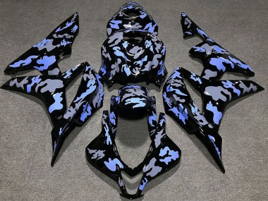 2007-2008 Blue Grey Camouflage Honda CBR600RR Motorcycle Fairing UK