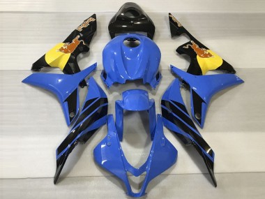 2007-2008 Blue Yellow Glossy Black Red Bull Honda CBR600RR Motorcycle Fairings UK