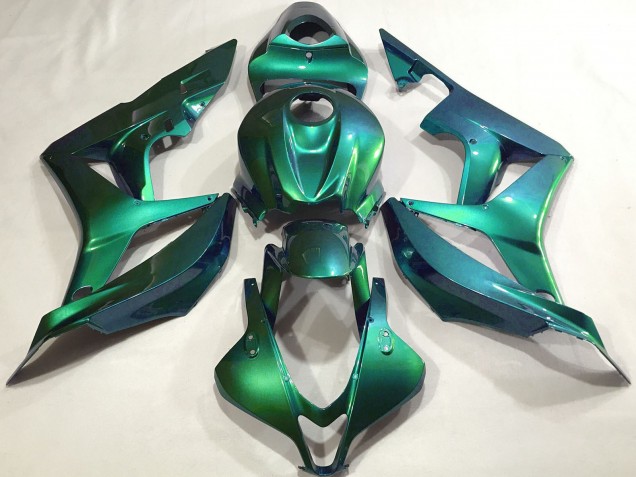 2007-2008 Emerald Green Plain Honda CBR600RR Motorcycle Fairings UK