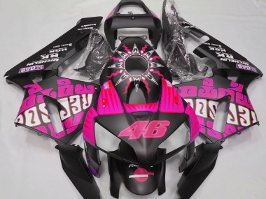2003-2004 Hot Pink Glossy Black Rossi Repsol Honda CBR600RR Motorcycle Fairings UK