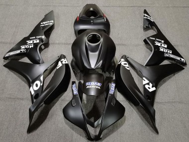 2007-2008 Matte Black White Repsol Honda CBR600RR Motorcycle Fairings UK