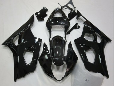 2003-2004 Glossy Black Suzuki GSXR 1000 Motorcycle Fairings UK