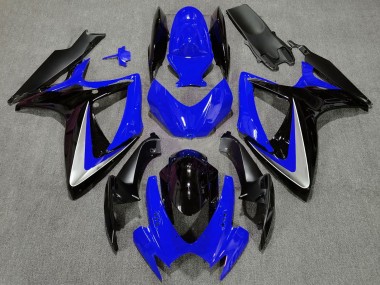 2006-2007 Blue Silver Glossy Black OEM Style Suzuki GSXR 600 / GSXR 750 Motorcycle Fairing UK