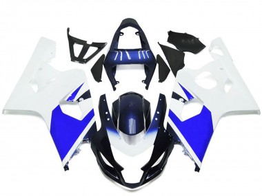 2004-2005 White Blue Suzuki GSXR 600 / GSXR 750 Motorcycle Fairings UK