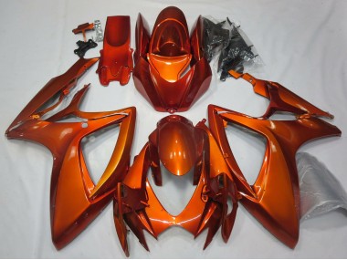 2006-2007 Burnt Orange Suzuki GSXR 600 / GSXR 750 Motorcycle Fairings UK