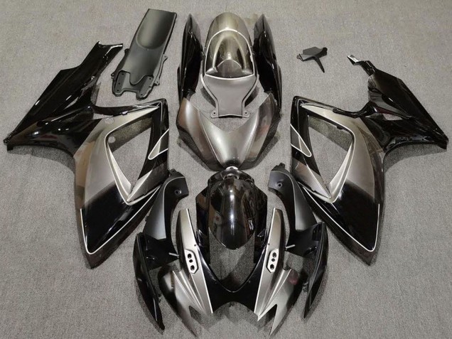 2006-2007 Dark Silver Glossy Black Suzuki GSXR 600 / GSXR 750 Motorcycle Fairings UK
