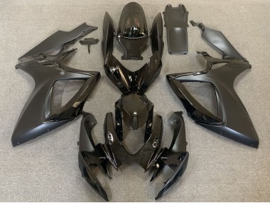 2006-2007 Glossy Black Matte Black Suzuki GSXR 600 / GSXR 750 Motorcycle Fairings UK