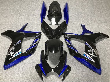 2006-2007 Blue Glossy Black Suzuki GSXR 600 / GSXR 750 Motorcycle Fairing UK